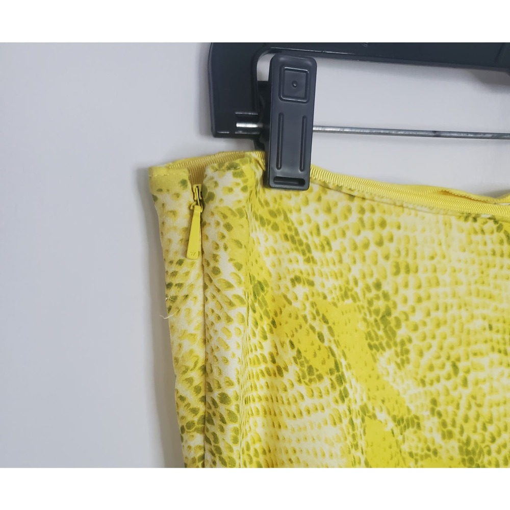 Whistles Yellow Multi Python Print Bias Cut Long … - image 6